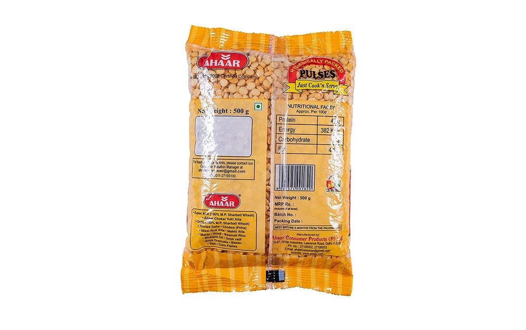 Ahaar Chana Dal    Pack  500 grams